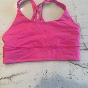 lululemon athletica “Energy Longline” Pink sports bra